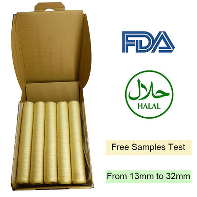 ΣΩΛΗΝΕΣ Κολλαγόνου Πιστοποιημένοι από FDA και HALAL με Μήκος 15 μέτρα/κλωνάρι και Ανώτερη Διαπερατότητα Καπνίσματος για Λουκάνικα Καπνιστά