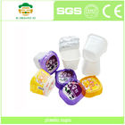 Πλαστικά φλυτζάνια παγωτού φλυτζανιών 6Oz γιαουρτιού τριγώνων FDA ISO με τα καπάκια