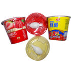 Στρογγυλά μίας χρήσης πλαστικά φλυτζάνια γιαουρτιού με το κουτάλι 1,5 - 20grams