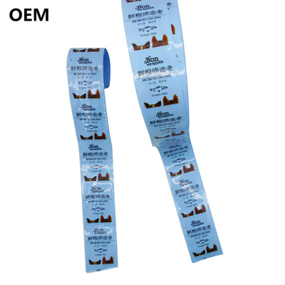 OEM Φλεξογραφία Τυπωμένα πλαστικά περιβλήματα Τροφικής ποιότητας Ασθενή πλαστικά περιβλήματα λουκάνικα