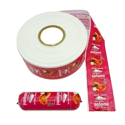 Τροφική ποιότητα OEM Custom Flexography Εκτύπωση πλαστικών περιβλήτων λουκάνικων για λουκάνικα σαλάμι
