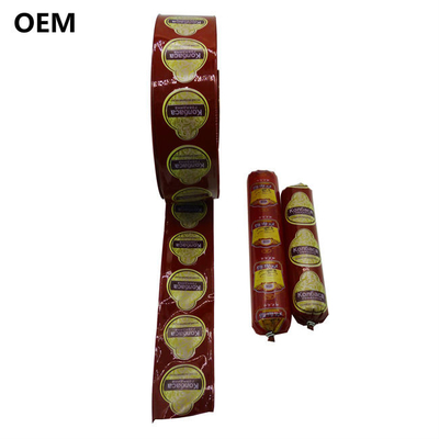 Προσαρμοσμένη ετικέτα ετικέτας flexography εκτύπωση λουκάνικα συσκευασία χρωματικά περιβλήματα άοσμων πλαστικών περιβλήματα χονδρικό