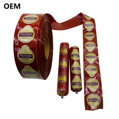Προσαρμοσμένη ετικέτα ετικέτας flexography εκτύπωση λουκάνικα συσκευασία χρωματικά περιβλήματα άοσμων πλαστικών περιβλήματα χονδρικό