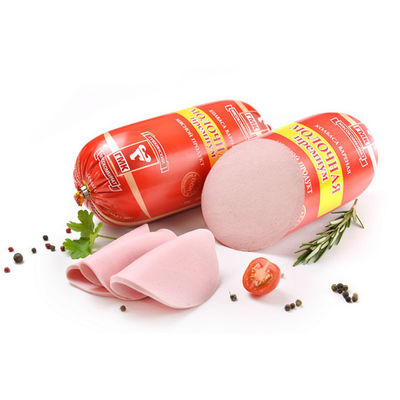 HALAL Τροφική ποιότητα Προσαρμοσμένο λογότυπο Εκτυπωμένα περιβλήματα λουκάνικα νάιλον 20-100mm Καλιβέριο για επεξεργασία κρέατος