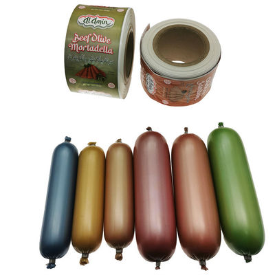 Τροφίμων HALAL Πιστοποιημένο προσαρμοσμένο λογότυπο Τυπωμένο περίβλημα νάιλον λουκάνικου για λουκάνικα κρέατος