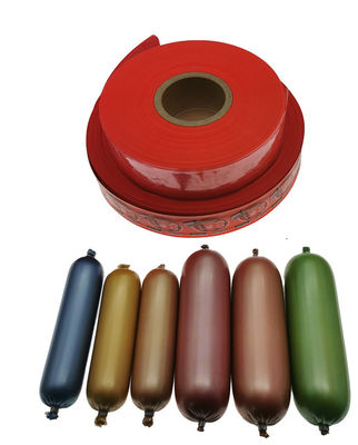 Τροφίμων HALAL Πιστοποιημένο προσαρμοσμένο λογότυπο Τυπωμένο περίβλημα νάιλον λουκάνικου για λουκάνικα κρέατος