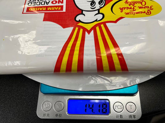 Χονδρική πώληση σε λευκό χρώμα προσαρμοσμένο λογότυπο εκτύπωσης παγωμένων σακουλών κοτόπουλου