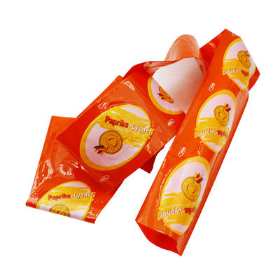 Προσαρμοσμένο λογότυπο Τυπωμένο με ατμό Πλαστικά περιβλήματα λουκάνικου πολυαμιδίου