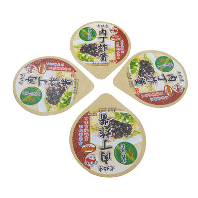 Kingred Laminated Alloy 8011 Spicy Sauce Die Cut Lids 10 Έγχρωμη μεμβράνη εκτύπωσης