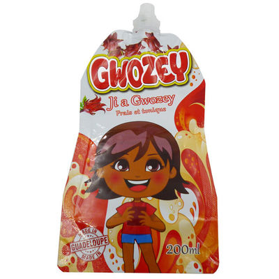 Kingred Logo Τυπωμένο Τροφικό 250ml Stand Up Juice Spout Pouch Bag κατασκευαστής