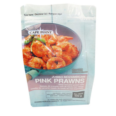 Οκτώ πλευρές που σφραγίζουν τις Resealable νάυλον τσάντες Doypack υλικών συσκευασίας τροφίμων για τις παγωμένες γαρίδες