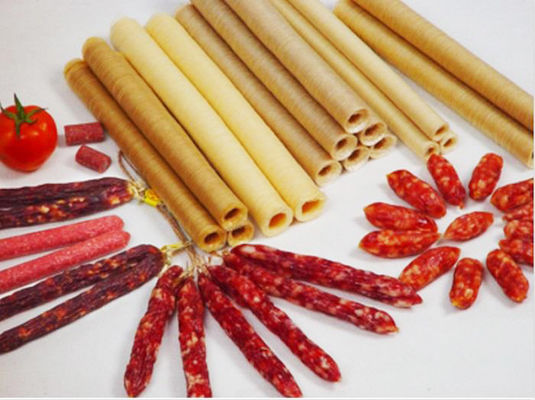 FDA ISO 15mm Snack Stick Κολλαγόνιο Σώρουχα Κεφάλια για καπνισμένα λουκάνικα