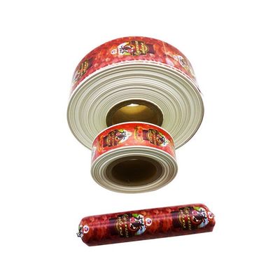 Τροφίμων HALAL Πιστοποιημένο προσαρμοσμένο λογότυπο Τυπωμένο περίβλημα νάιλον λουκάνικου για λουκάνικα κρέατος